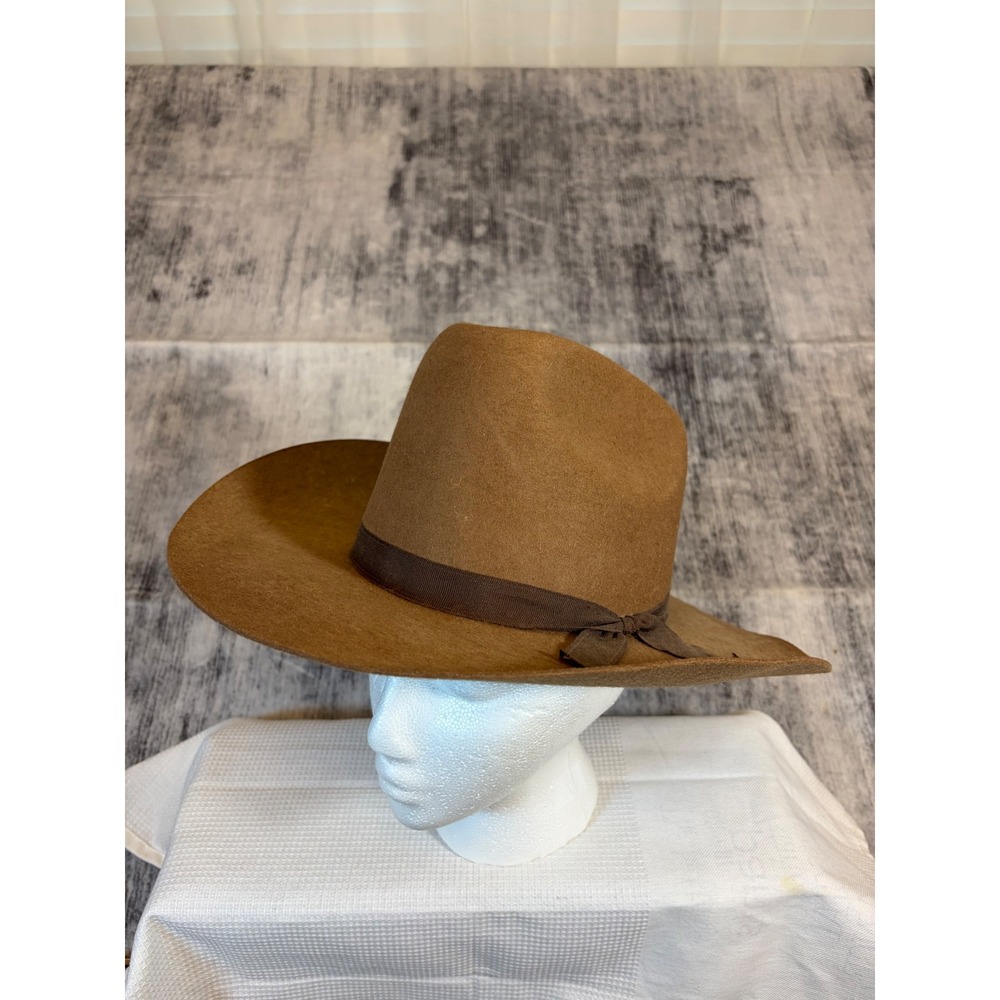 Sombreros Car Lop Brown Felt Cowboy Hat Western Wide Brim Size 55